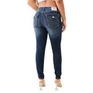 TRUE RELIGION Women's Halle High Rise Super Skinny Jeans Stretch Size 30